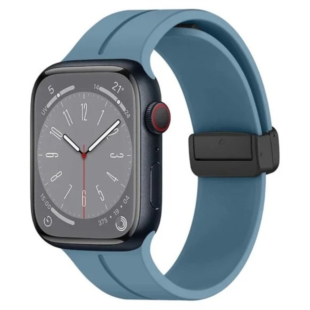 Apple Watch Band Waterproof Magnetic Adjustable Stylish Strap Watch Band - Blue - Picture 4 of 6